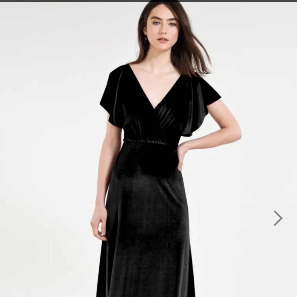 Size 14 Jenny Yoo Collection Ellis Dress in Black